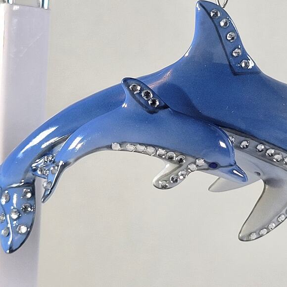 5 Christian Riese Lassen Jeweled Dolphin Ornaments Ocean Reflections 2 & 3 Issue - Picture 5 of 16